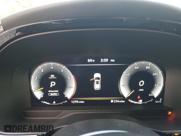 2025 Infiniti QX60 Luxe с VIN 5N1AL1FS4SC335155, выставлен на аукционе Copart как лот 85794674 с пробегом 1 278 миль миль и Списание • Salvage title. История ставок и продаж доступна на DreamBid. Изображение 9.