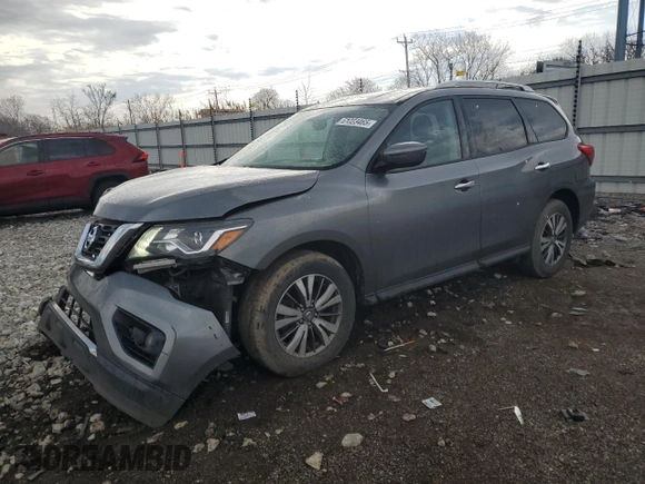 2018 Nissan Pathfinder SV with VIN 5N1DR2MNXJC629821, listed as a Copart auction lot 51023465 with 64,270 mi miles and Salvage Title. Bid and sale history available at carsss.com. Image 1.