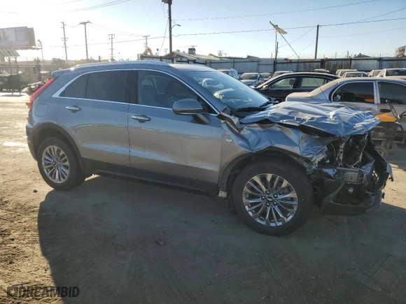 2024 Cadillac XT4 FWD Premium Luxury with VIN 1GYFZCR47RF126643, listed as a Copart auction lot 80694964 with 24,583 mi miles and Clean Title. Bid and sale history available at carsss.com. Image 4.