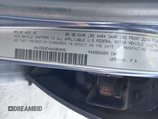 1998 Audi A4 с VIN WAUCB28D4WA204939, выставлен на аукционе IAAI как лот 41409756 с пробегом 202 037 миль миль и . История ставок и продаж доступна на DreamBid. Изображение 9.