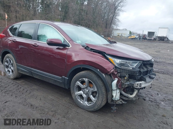 2019 Honda CR-V EX-L with VIN 2HKRW2H87KH620880, listed as a IAAI auction lot 41979258 with 108,783 mi miles. Bid and sale history available at carsss.com. Image 1.
