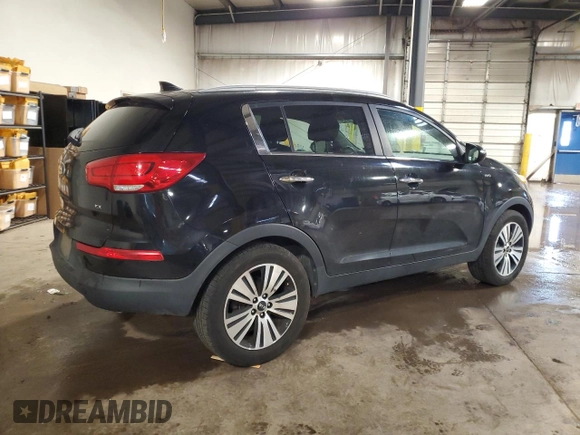 2015 Kia Sportage EX with VIN KNDPCCAC9F7727556, listed as a Copart auction lot 61541565 with Not provided miles and Salvage title. Bid and sale history available at DreamBid. Image 3.