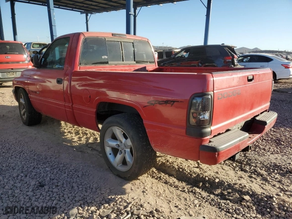 1998 Dodge Ram 1500 with VIN 3B7HC16Z4WM205221, listed as a Copart auction lot 42366595 with 205,646 mi miles and Salvage Title. Bid and sale history available at carsss.com. Image 2.