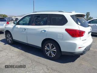 2019 Nissan Pathfinder SV with VIN 5N1DR2MN7KC584791, listed as a IAAI auction lot 42533680 with 57,943 mi miles and . Bid and sale history available at DreamBid. Image 3.