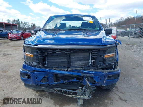 2024 Ford F-150 STX with VIN 1FTEW2LPXRFA56269, listed as a IAAI auction lot 41894302 with 12,941 mi miles and . Bid and sale history available at carsss.com. Image 13.
