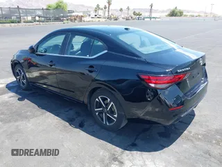 2024 Nissan Sentra SV with VIN 3N1AB8CV1RY252205, listed as a IAAI auction lot 42402273 with 23,328 mi miles and . Bid and sale history available at DreamBid. Image 3.
