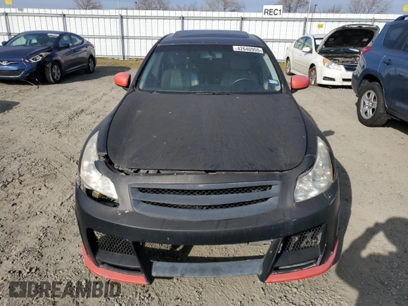 2007 Infiniti G35 Sedan Journey with VIN JNKBV61E47M707451, listed as a Copart auction lot 42640955 with 207,310 mi miles and Salvage Title. Bid and sale history available at carsss.com. Image 5.