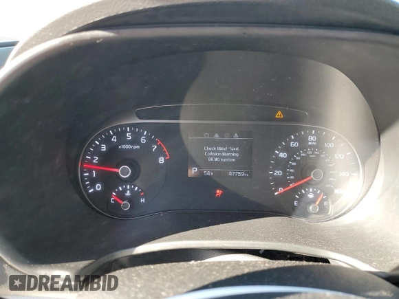 2022 Kia Soul LX with VIN KNDJ23AU0N7837461, listed as a Copart auction lot 46103045 with 47,759 mi miles and Salvage Title. Bid and sale history available at carsss.com. Image 9.