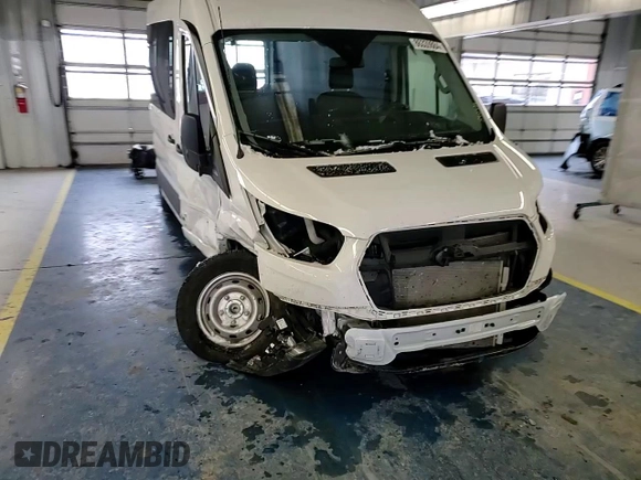 2024 Ford Transit Cargo with VIN 1FTBR1C88RKA39474, listed as a Copart auction lot 86339884 with Not Provided miles and Salvage Title. Bid and sale history available at DreamBid. Image 12.