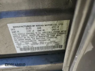 2005 Nissan Altima S z VIN 1N4AL11E95N910340, wystawiony jako Copart lot #55990745 z przebiegiem Nie podano mil oraz Szkoda całkowita • Salvage title. Historia ofert i sprzedaży dostępna na DreamBid. Obrazek 12.