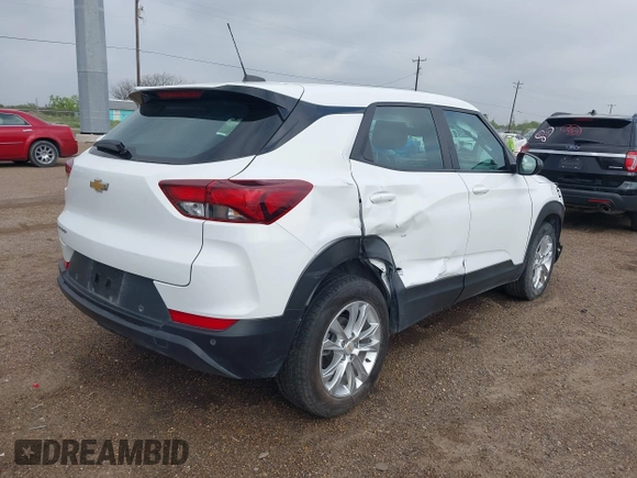 2021 Chevrolet TrailBlazer LS with VIN KL79MMS25MB164174, listed as a IAAI auction lot 41901665 with 46,446 mi miles and . Bid and sale history available at DreamBid. Image 4.