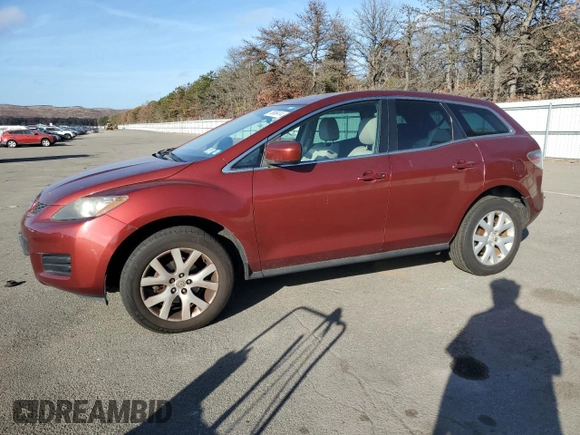 2007 Mazda CX-7 Sport with VIN JM3ER29L870165803, listed as a Copart auction lot 86044994 with 59,239 mi miles and Salvage Title. Bid and sale history available at carsss.com. Image 1.