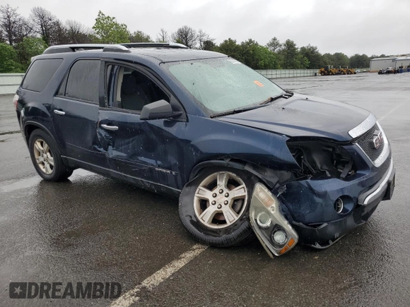 2008 GMC Acadia SLE1 z VIN 1GKEV13798J259036, wystawiony jako Copart lot #60144425 z przebiegiem 133 370 mil mil oraz Szkoda całkowita • Salvage title. Historia ofert i sprzedaży dostępna na DreamBid. Obrazek 4.