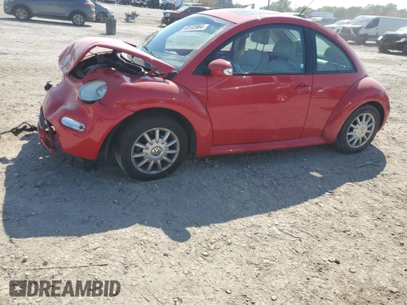 2005 Volkswagen New Beetle Coupe GLS with VIN 3VWCK31C65M413558, listed as a Copart auction lot 69103984 with 131,648 mi miles and Non Repairable. Bid and sale history available at carsss.com. Image 1.