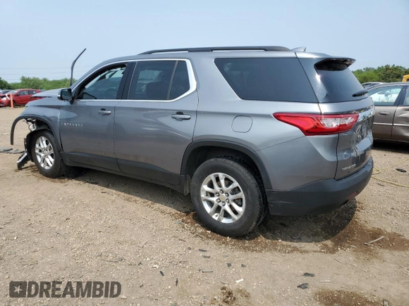 2019 Chevrolet Traverse LT Cloth z VIN 1GNERGKW6KJ214436, wystawiony jako Copart lot #60448095 z przebiegiem 79 230 mil mil oraz Szkoda całkowita • Salvage title. Historia ofert i sprzedaży dostępna na DreamBid. Obrazek 2.
