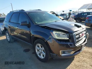 2014 GMC Acadia SLE with VIN 1GKKRNED0EJ359443, listed as a IAAI auction lot 41881129 with 100,998 mi miles and . Bid and sale history available at carsss.com. Image 1.