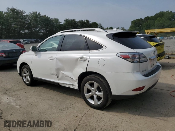 2010 Lexus RX 350 with VIN JTJBK1BA4A2002285, listed as a Copart auction lot 60597945 with 61,903 mi miles and Salvage title. Bid and sale history available at DreamBid. Image 2.