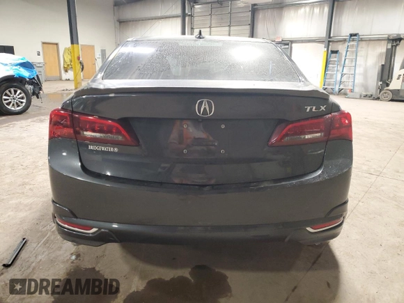 2015 Acura TLX Technology with VIN 19UUB2F53FA003635, listed as a Copart auction lot 48264175 with 124,818 mi miles and Salvage title. Bid and sale history available at DreamBid. Image 6.