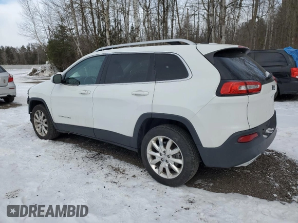 2017 Jeep Cherokee Limited with VIN 1C4PJLDSXHW587034, listed as a Copart auction lot 87054634 with 118,551 mi miles and Clean Title. Bid and sale history available at DreamBid. Image 2.