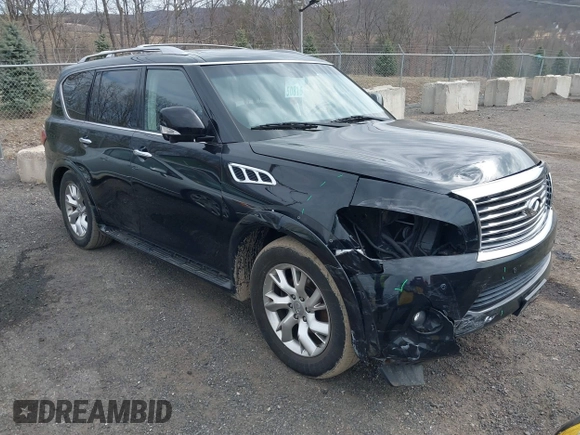 2014 Infiniti QX80 z VIN JN8AZ2NE6E9064884, wystawiony jako IAAI lot #41776998 z przebiegiem 141 989 mil mil oraz . Historia ofert i sprzedaży dostępna na DreamBid. Obrazek 1.