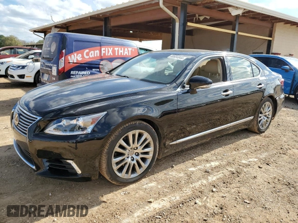 2015 Lexus LS 460 with VIN JTHBL5EF5F5136712, listed as a Copart auction lot 80684844 with 38,303 mi miles and Salvage title. Bid and sale history available at DreamBid. Image 1.