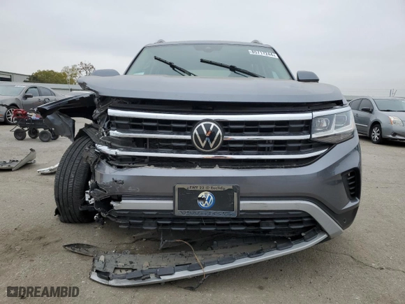 2021 Volkswagen Atlas 2.0T SEL with VIN 1V2BP2CA0MC603750, listed as a Copart auction lot 85717244 with 39,303 mi miles and Salvage Title. Bid and sale history available at carsss.com. Image 5.