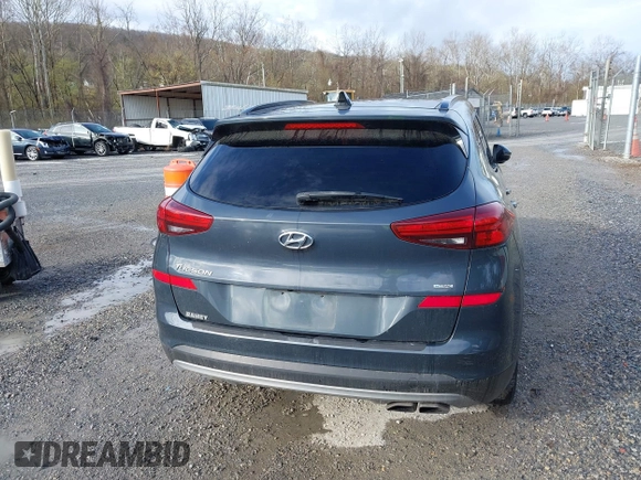 2019 Hyundai Tucson Ultimate with VIN KM8J3CAL6KU042315, listed as a IAAI auction lot 41924215 with 105,333 mi miles. Bid and sale history available at carsss.com. Image 16.