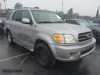 2002 Toyota Sequoia SR5 with VIN 5TDZT34A82S076858, listed as a IAAI auction lot 41502419 with 162,074 mi miles. Bid and sale history available at carsss.com. Image 1.