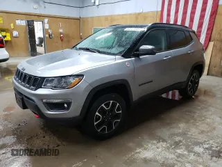 2020 Jeep Compass Trailhawk with VIN 3C4NJDDB4LT112426, listed as a Copart auction lot 56547345 with 40,827 mi miles and Salvage title. Bid and sale history available at DreamBid. Image 1.