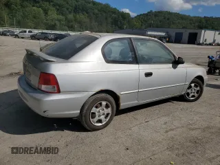 2002 Hyundai Accent GL with VIN KMHCG35C62U170660, listed as a Copart auction lot 49396344 with 145,942 mi miles and Salvage Title. Bid and sale history available at carsss.com. Image 3.