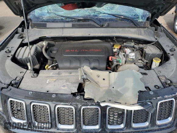 2018 Jeep Compass Limited with VIN 3C4NJDCB2JT361872, listed as a Copart auction lot 64197225 with Not provided miles and Salvage title. Bid and sale history available at DreamBid. Image 12.