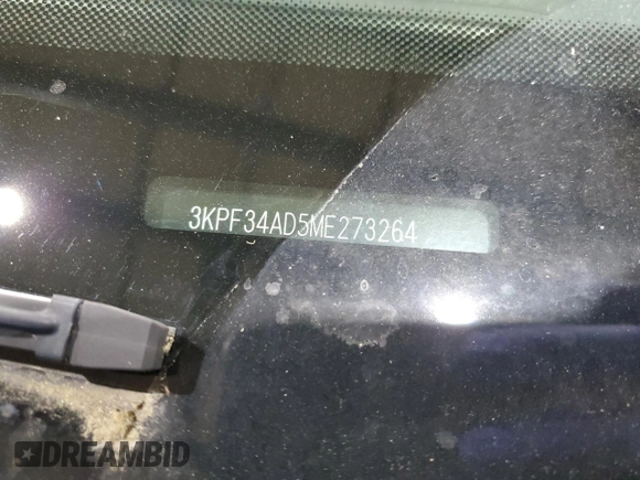 2021 Kia Forte GT-Line with VIN 3KPF34AD5ME273264, listed as a Copart auction lot 58869625 with 32,569 mi miles and Salvage title. Bid and sale history available at DreamBid. Image 12.