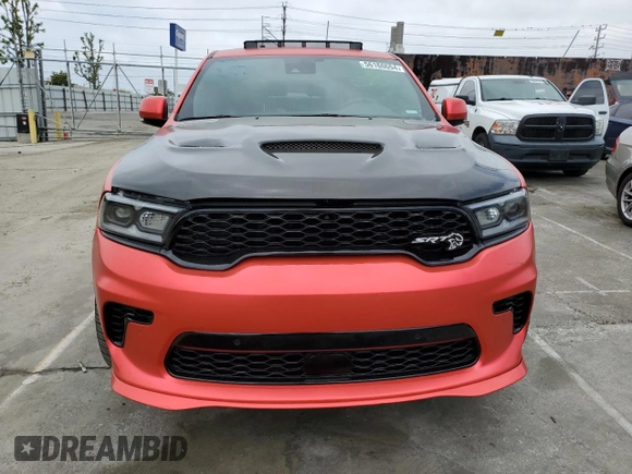 2021 Dodge Durango SRT Hellcat with VIN 1C4SDJH94MC682262, listed as a Copart auction lot 56160654 with 44,826 mi miles and Clean Title. Bid and sale history available at DreamBid. Image 5.