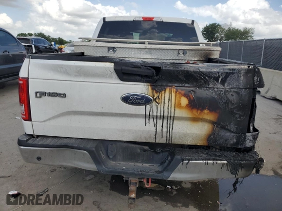 2017 Ford F-150 XL with VIN 1FTEW1CFXHFC04386, listed as a Copart auction lot 52819555 with 167,813 mi miles and Salvage title. Bid and sale history available at DreamBid. Image 6.
