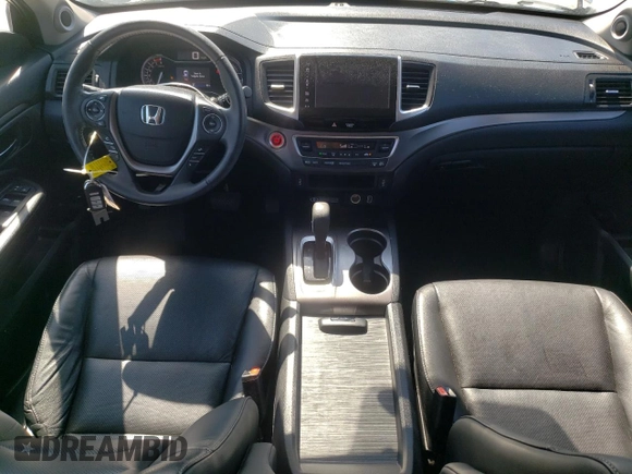 2019 Honda Ridgeline RTL-T with VIN 5FPYK3F69KB028918, listed as a Copart auction lot 59551445 with 34,948 mi miles and Salvage title. Bid and sale history available at DreamBid. Image 8.