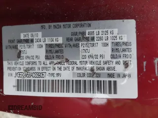 2010 Mazda CX-7 SV z VIN JM3ER2W58A0339057, wystawiony jako IAAI lot #42363043 z przebiegiem 168 094 mil mil oraz . Historia ofert i sprzedaży dostępna na DreamBid. Obrazek 9.