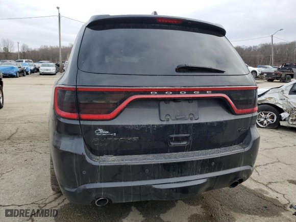 2017 Dodge Durango R/T with VIN 1C4SDJCTXHC652885, listed as a Copart auction lot 46137355 with 0 mi miles and Salvage Title. Bid and sale history available at carsss.com. Image 6.