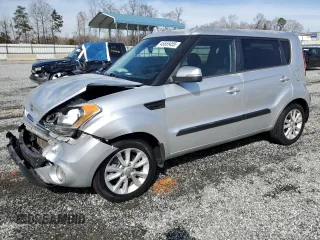 2013 Kia Soul + with VIN KNDJT2A68D7523726, listed as a Copart auction lot 45855455 with 123,440 mi miles and Salvage Title. Bid and sale history available at carsss.com. Image 1.