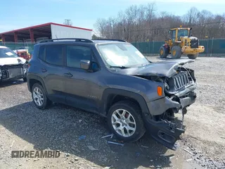 2017 Jeep Renegade Latitude with VIN ZACCJBBB3HPF61108, listed as a IAAI auction lot 39055699 with 181,598 mi miles and . Bid and sale history available at DreamBid. Image 1.