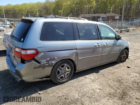 2007 Honda Odyssey EX-L with VIN 5FNRL386X7B056046, listed as a Copart auction lot 53665495 with Not Provided miles and Salvage Title. Bid and sale history available at DreamBid. Image 3.