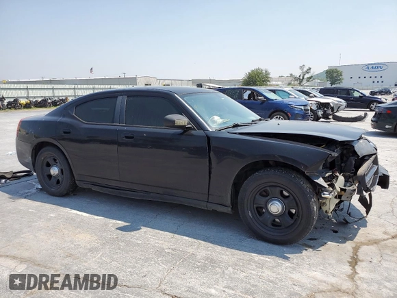 2009 Dodge Charger Police with VIN 2B3KA43T49H536981, listed as a Copart auction lot 54721694 with 160,508 mi miles and Salvage Title. Bid and sale history available at carsss.com. Image 4.