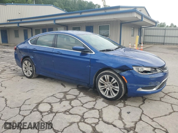 2015 Chrysler 200 Limited with VIN 1C3CCCAB9FN583805, listed as a Copart auction lot 57056495 with 132,445 mi miles and Salvage title. Bid and sale history available at DreamBid. Image 4.
