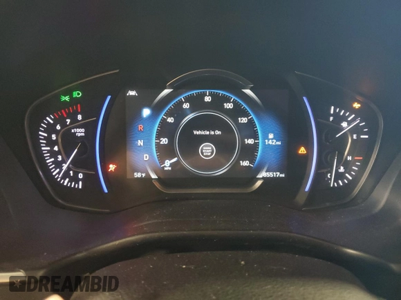 2019 Hyundai Santa Fe SEL z VIN 5NMS3CAD4KH076391, wystawiony jako Copart lot #53185365 z przebiegiem 85 517 mil mil oraz Szkoda całkowita • Salvage title. Historia ofert i sprzedaży dostępna na DreamBid. Obrazek 9.