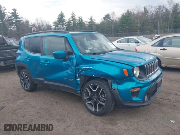 2021 Jeep Renegade Latitude with VIN ZACNJDBB2MPM72609, listed as a IAAI auction lot 42116070 with 58,036 mi miles and . Bid and sale history available at DreamBid. Image 6.