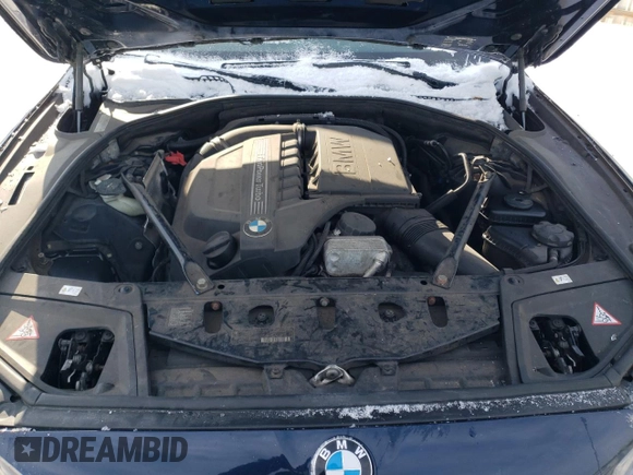 2014 BMW 5 Series 535i xDrive with VIN WBA5B3C54ED533572, listed as a Copart auction lot 89308205 with 130,486 mi miles and Salvage Title. Bid and sale history available at carsss.com. Image 12.