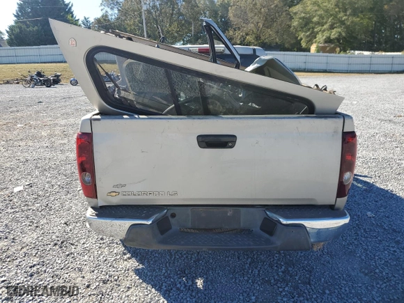 2005 Chevrolet Colorado 1SF LS Z71 with VIN 1GCDT136158147435, listed as a Copart auction lot 76350334 with 0 mi miles and Salvage Title. Bid and sale history available at carsss.com. Image 6.