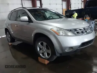 2004 Nissan Murano SL with VIN JN8AZ08T64W225278, listed as a IAAI auction lot 41601300 with 181,573 mi miles and . Bid and sale history available at DreamBid. Image 1.