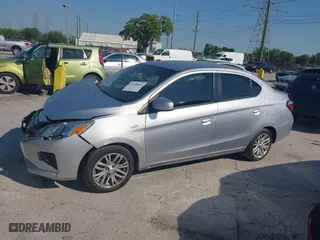 2022 Mitsubishi Mirage G4 ES with VIN ML32FUFJXNHF02043, listed as a IAAI auction lot 41898586 with 52,047 mi miles. Bid and sale history available at carsss.com. Image 14.