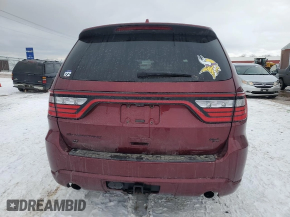 2021 Dodge Durango R/T with VIN 1C4SDJCT7MC848471, listed as a Copart auction lot 88320015 with 57,104 mi miles and Salvage Title. Bid and sale history available at DreamBid. Image 6.