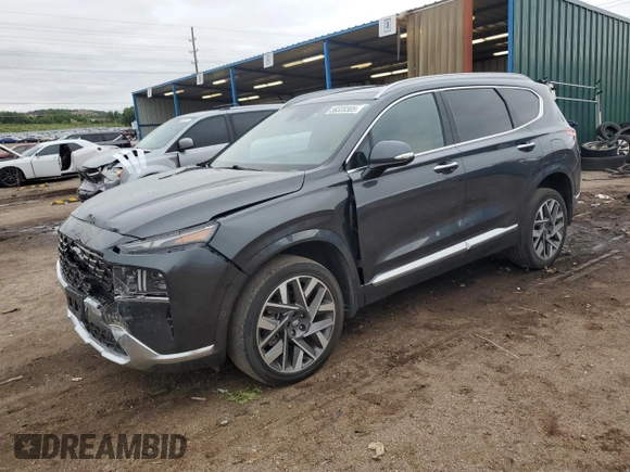 2023 Hyundai Santa Fe Calligraphy with VIN 5NMS5DAL8PH501030, listed as a Copart auction lot 59320305 with 35,178 mi miles and Salvage title. Bid and sale history available at DreamBid. Image 1.